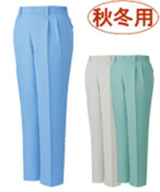 [秋冬用]エコ高制電ツータックパンツ[IEC規格適合](01-80401)