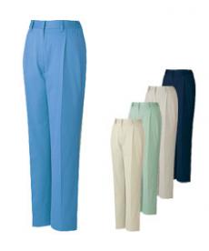 [秋冬用]制電レディースワンタックパンツ[女性用](01-80506)