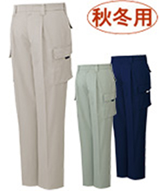 [秋冬用]まるごとストレッチワンタックカーゴパンツ(01-80902)