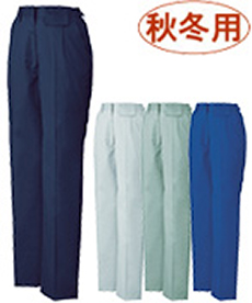 [秋冬用]制電ストレッチレディースワンタックパンツ[JIS T8118適合][女性用](01-81606)