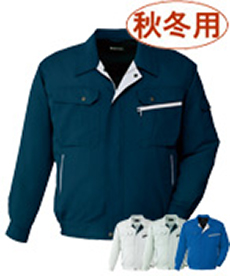 [秋冬用]製品制電吸湿発熱長袖ブルゾン[JIS T8118適合](01-82200)
