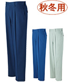 [秋冬用]ブレバノプラスツイル難燃ワンタックパンツ(01-82401)