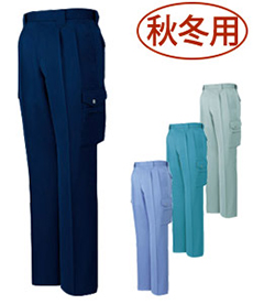 [秋冬用]低発塵製品制電ツータックカーゴパンツ/832(01-832)