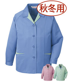 [秋冬用]低発塵製品制電スモック[JIS T8118適合](01-833)
