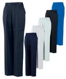 [秋冬用]エコ製品制電ストレッチレディースパンツ[女性用](01-83706)
