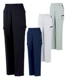 [秋冬用]エコ製品制電ストレッチレディースカーゴパンツ[女性用](01-83816)