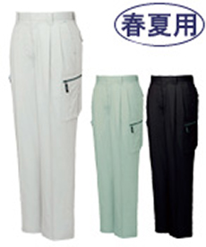 [春夏用]クールメッシュツータックカーゴパンツ(01-84002)