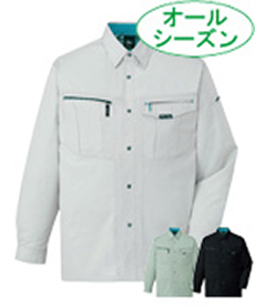 [通年]クールメッシュ長袖シャツ(01-84004)