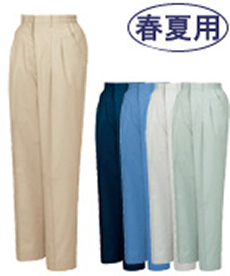 [春夏用]エコ3バリューレディースツータックパンツ[JIS T8118適合][女性用](01-84106)