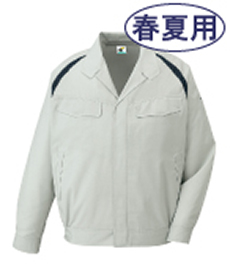 [春夏用]エコ製品制電長袖ブルゾン[JIS T8118適合](01-85100)