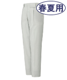 [春夏用]エコ製品制電ワンタックパンツ[JIS T8118適合](01-85101)
