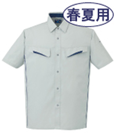 [春夏用]製品制電半袖シャツ[JIS T8118適合](01-85514)