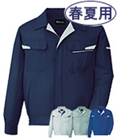 [春夏用]製品制電ストレッチ長袖ブルゾン[JIS T8118適合](01-85600)