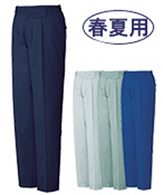 [春夏用]製品制電ストレッチワンタックパンツ[JIS T8118適合](01-85601)