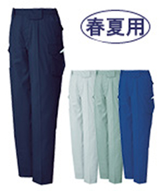 [春夏用]製品制電ストレッチワンタックカーゴパンツ[JIS T8118適合](01-85602)