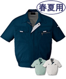 [春夏用]まるごとストレッチ半袖ブルゾン(01-85910)