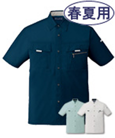 [春夏用]まるごとストレッチ半袖シャツ(01-85914)