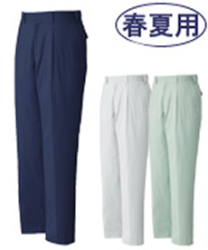 [春夏用]ストレッチワンタックパンツ(01-86101)