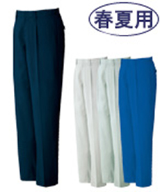 [春夏用]接触冷感ワンタックパンツ(01-86201)