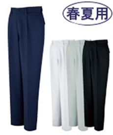 [春夏用]ドライオックス吸汗速乾ワンタックパンツ(01-86301)