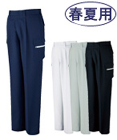 [春夏用]ドライオックス吸汗速乾ワンタックカーゴパンツ(01-86302)
