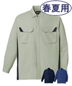 [春夏用]難燃長袖シャツ(01-86404)