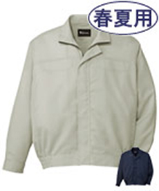 [春夏用]ポケットレス製品制電長袖ブルゾン(01-86500)