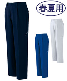 [春夏用]制電ストレッチワンタックパンツ(01-86801)