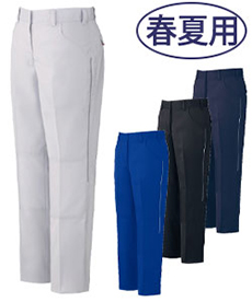 [春夏用]製品制電ストレッチレディースパンツ[女性用](01-87106)