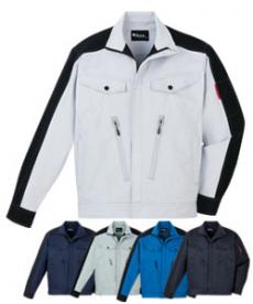 [春夏用]製品制電ストレッチ長袖ジャンパー[男女兼用](01-87700)