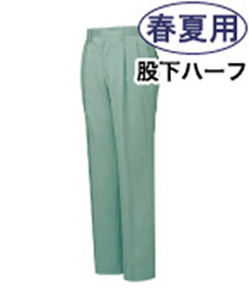 [春夏用]ストレッチツータックパンツ[股下ハーフ](01-H45901)