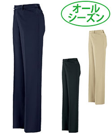 [通年]レディースストレッチパンツ[女性用](02-12201)