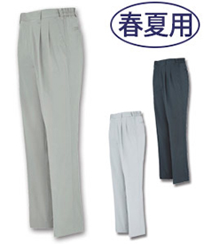 [春夏用]プリーツロンミニハイブリットスラックス(02-1270)