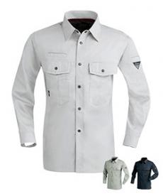 [秋冬用]プリーツロンミニハイブリット長袖シャツ(02-1273)