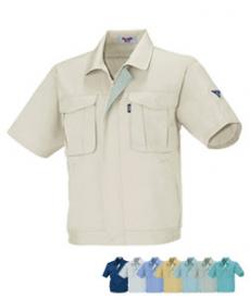 [春夏用]プリーツロンMINI半袖ブルゾン(02-1291)