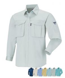 [通年]プリーツロンMINI長袖シャツ(02-1293)