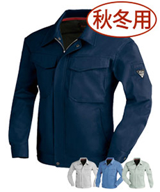 [秋冬用]T/Cツイル長袖ブルゾン(02-1460)