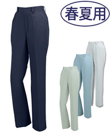 [春夏用]レディースノータックスラックス[女性用](02-1497)