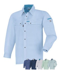 [春夏用]クレスタ21長袖シャツ(02-1553)