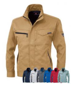 [春夏用]T/Cサマーツイル長袖ブルゾン(02-1634)