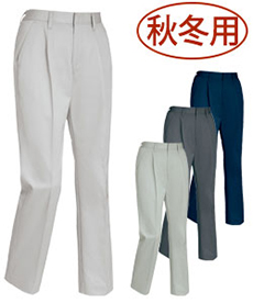 [通年]帯電防止レディーススラックス[女性用](02-1685)