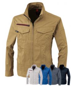 [春夏用]リップストップストレッチ長袖ブルゾン[男女兼用](02-1754)