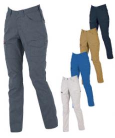 [春夏用]リップストップストレッチレディースカーゴパンツ[女性用](02-1759)