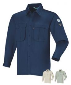 [春夏用]リサイクリーン長袖シャツ(02-3193)