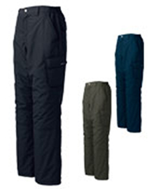 [秋冬用]高密度タフタボリューム中綿防寒パンツ(02-320)