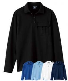 [春夏用]JIS制電 長袖ポロシャツ[男女兼用](02-6041)