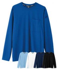 [春夏用]JIS制電 長袖Tシャツ[男女兼用](02-6043)