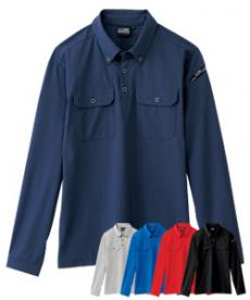 [春夏用]C.ZONE 接触冷感 長袖ポロシャツ[男女兼用](02-6085)