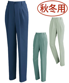 [秋冬用]制電レディーススラックス[JIS T8118適合][女性用](02-9104)