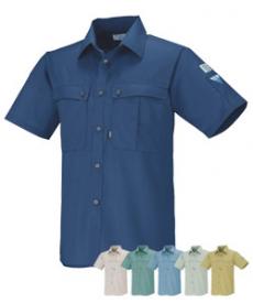 [春夏用]PETボトルリサイクリーン半袖シャツ(02-9292)